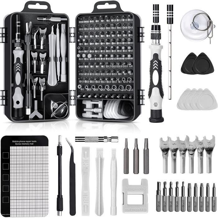 Ulisem Mini Set Tournevis Precision bit Set, Kit de Réparation Portable  pour Ordinateur/Laptop/iPhone/Lunettes