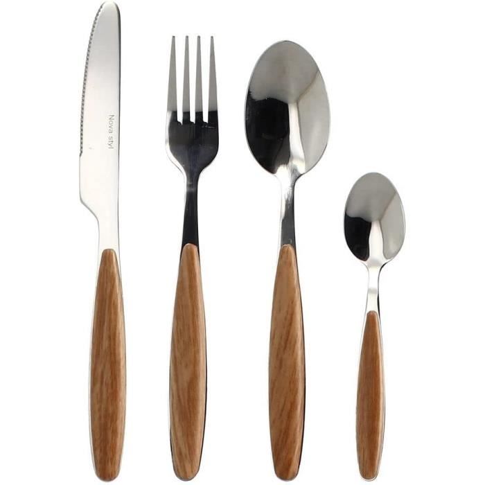 Plateau Bois Acier Inoxydable Fourchettes | Les Bricolles De Cleo Fr