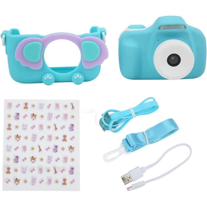 Jemora Appareil Photo 720P 20MP Pour Enfants – Écran IPS 2,0” Avec Double Objectif, Zoom 4X, Selfie, Jeux Intégrés – Choix De Couleurs