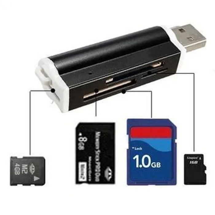 Lecteur de carte M2 Multi Card Slot Lecteur Micro Lecteur de carte M2 Multi Card Slot Lecteur Micro SD MMC adaptateur USB lecteur