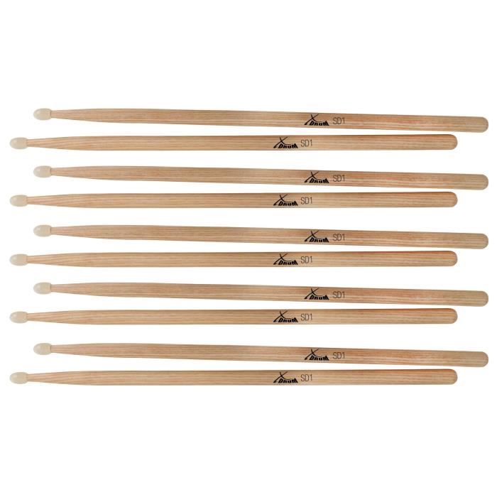 Drfeify 1 Paire En Nylon De Batterie Instruments De Musique (Noir