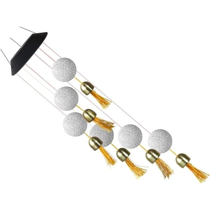 Carillon Colibris Lumineux Extérieur Fohil Carillon Solaire Éolien - Clochette à Vent LED Changeante - Décoration Jardin Étanche Colibris Changement Couleur