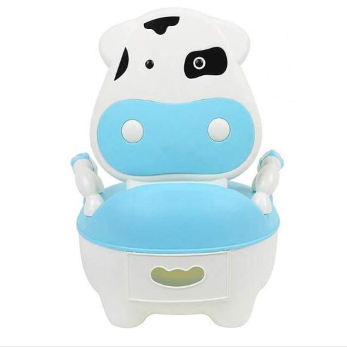 Bearhouse Pot Wc Bebe D Apprentissage Chaise Toilette Garcon Enfants Vache Animaux Avec Couvercle Bleu Cdiscount Puericulture Eveil Bebe