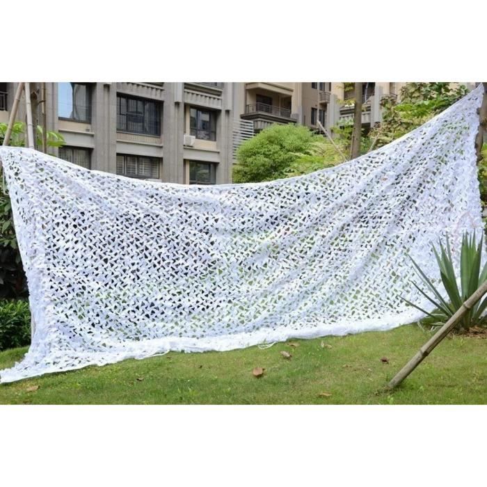 Pergola Exterieur Filet D Ombrage Pergola Camouflage Renforce Blanc Filet De Camouflage Creme Solaire Camping Voil758 Cdiscount Jardin