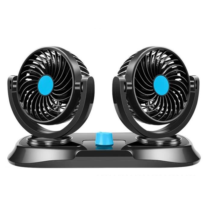 Double//Simple Tête Voiture Cooler Fan USB Alimenté 3 VITESSES 5 lames Ventilateur de refroidissement