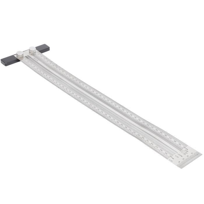 12 Règles Métal GIONAR - Acier Inoxydable - 10/15/20/30 Cm - Double Face Métrique/impériale - Pour étudiants, Pros