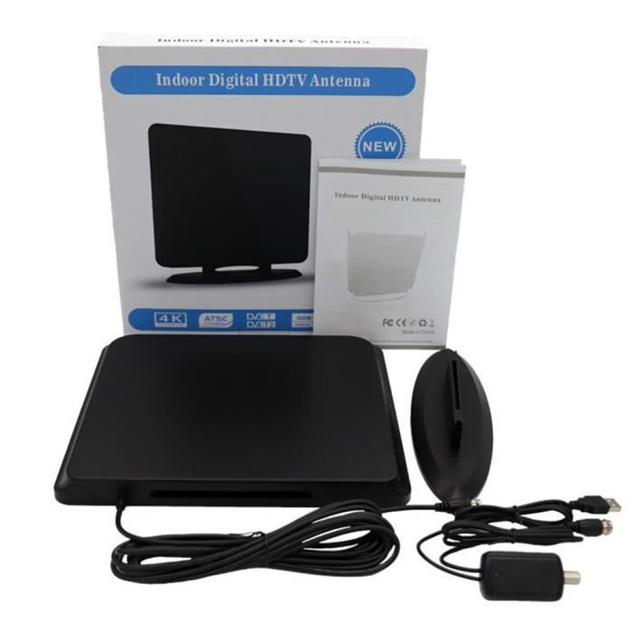 Antenne TV d'intérieur DVB-T/DVB-T2 HD pour Smart TV, prend