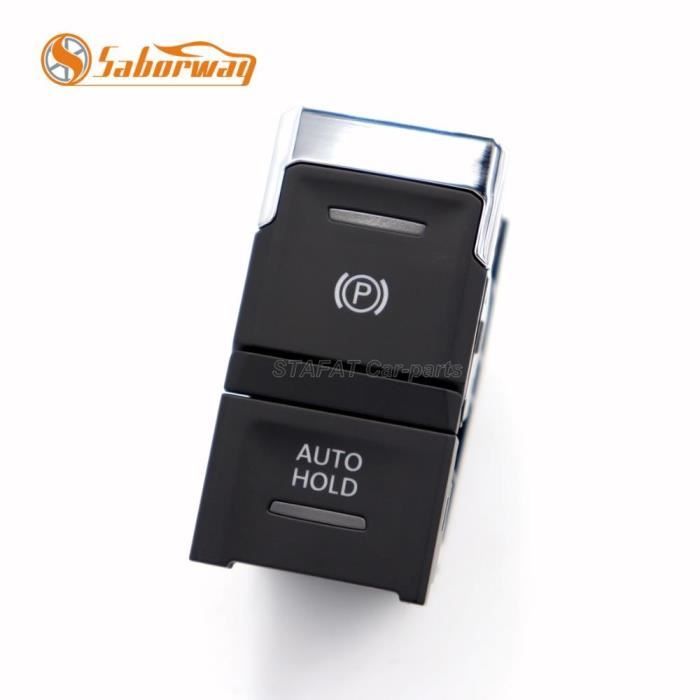 Bouton Couvercle Levier Frein à Main 6RD711333A - Argenté ABS Pour Skoda Polo Octavia Peugeot
