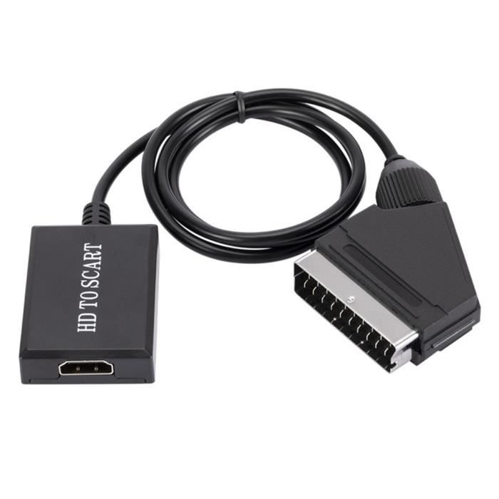 Convertisseur Péritel-HDMI - Adaptateur Scart vers HDMI 1080P HD -  Cdiscount Informatique