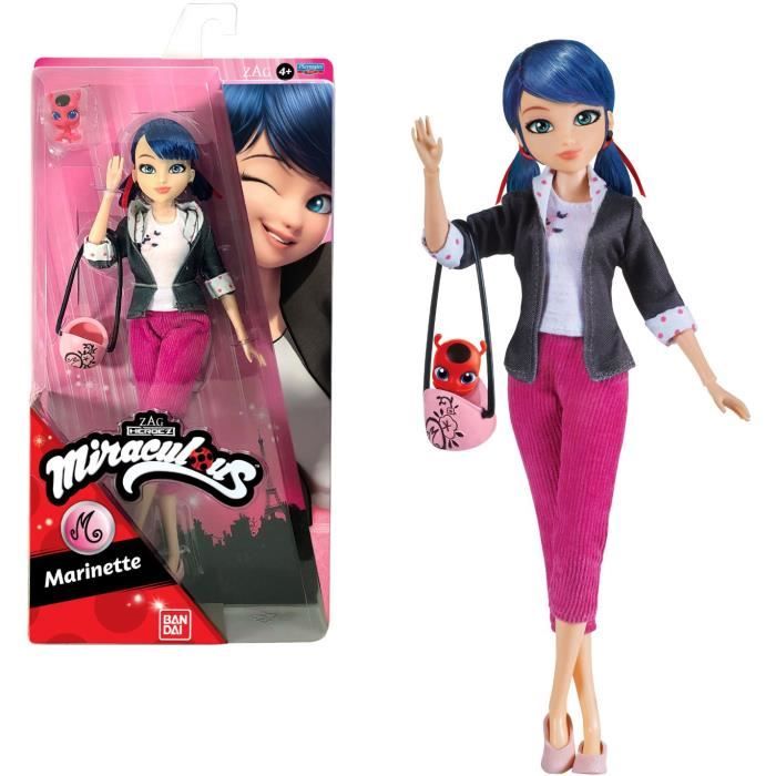 miraculous ladybug - poupée mannequin 26 cm marinette - bandai