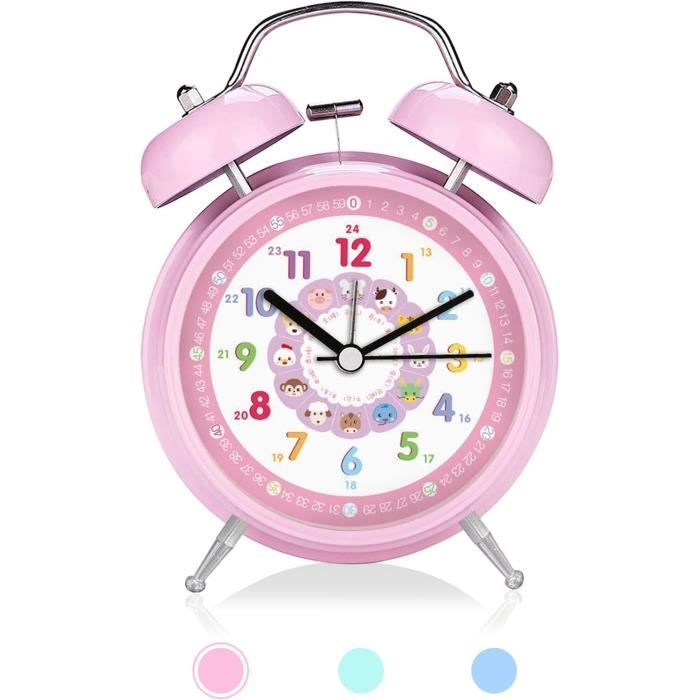 Réveil Enfant Analogique Sans Tic-tac Pour Fille Garçon Avec Veilleuse - 9