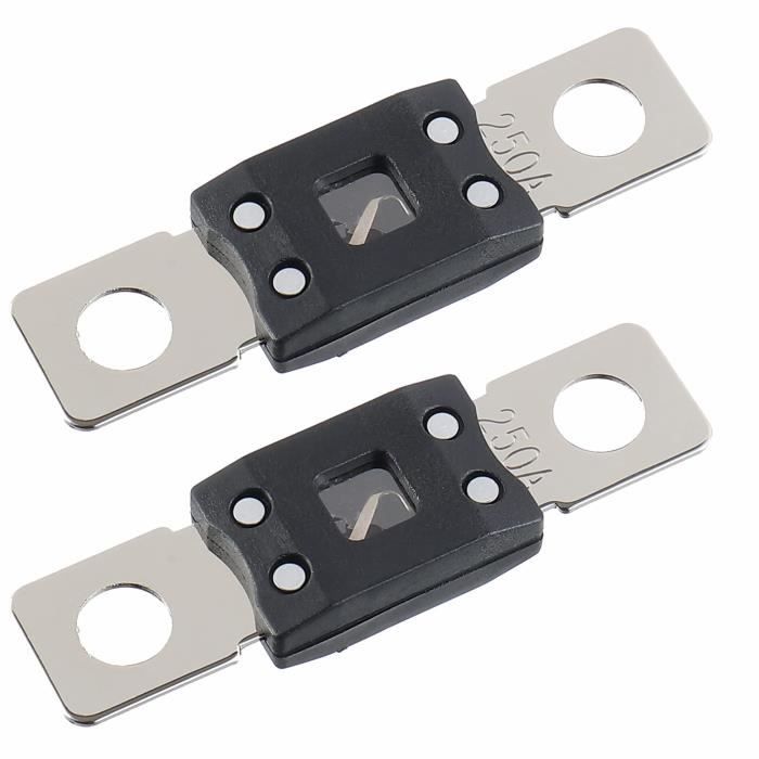 Fusibles 100 A MEGA/AMG, 6 Fusibles 100 A MEGA/AMG à Courant élevé Boulonnés Pour Voitures, Camions, Véhicules De Construction, Bus, Caravanes, Marins (100 A/32 V - 8