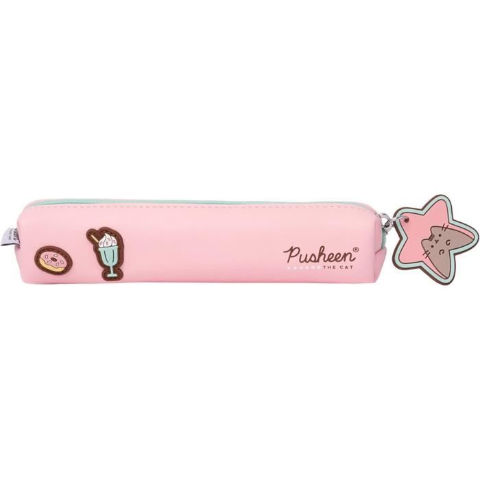Trousse De Toilette Pusheen 'See Ya' - Noir/Argent/Rose, Dimensions 18x10x7 Cm