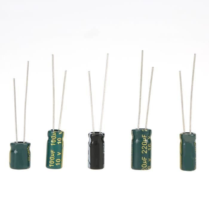 Kit 100 Condensatori Elettrolitici Per Audio - 10 Valori Diversi Da 10V A 63V, Per Circuiti DIY - Foto 7