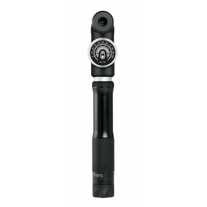 Pompe à main Crankbrothers Sterling avec manomètre - Noir