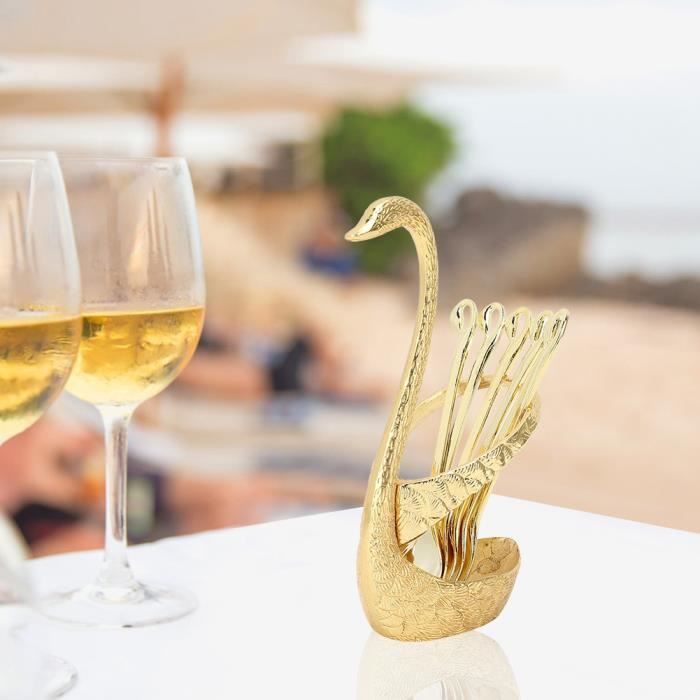 Cuillère à Café De Noël – Petite Cuillère Décorative En Inox Doré – Idéale Pour La Table Des Fêtes Et Les Cadeaux