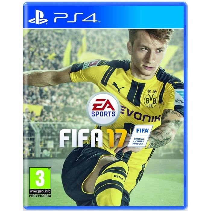 Acheter Jeu de football PS4 FIFA 17 - Electronic Arts - Edition Standard - Plateforme PS4 - Genre Sport - PEGI 3+ Reconditionné - 14,90 € Jeu de football PS4 FIFA 17 - Electronic Arts - Edition Standard - Plateforme PS4 - Genre Sport - PEGI 3+ Reconditionné - Electronic Arts reconditionné disponible sur Cdiscount Seconde Vie