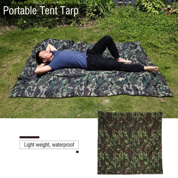 Bâche Camouflage 2x2m Imperméable - Pour Camping, Chasse, Randonnée | Abri Extérieur Portable
