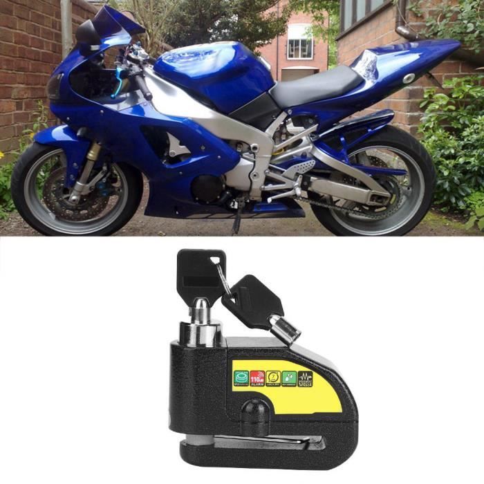 Anchtek moto alarme ein à disque serrure Rechargeable roue disque serrure 120db disque de sécurité cadenas antivol Alarma Motocicleta  201355758