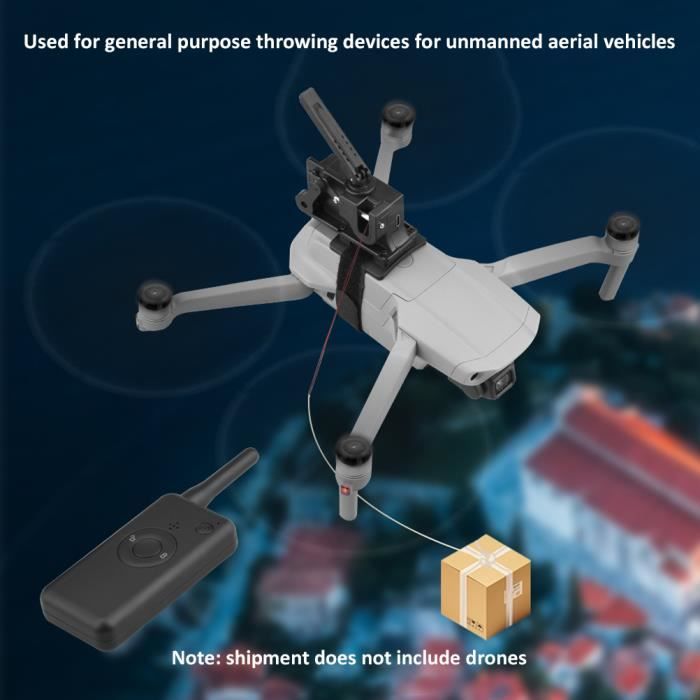 HURRISE Système de largage air pour drone - Transport à distance matériaux et cadeaux - Contrôle à distance - Fixation sur drone