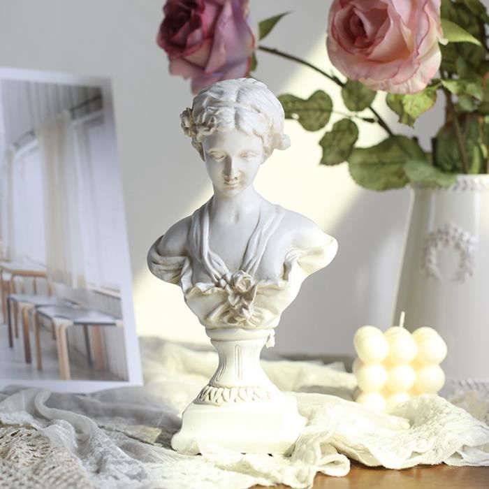 Statue 3 Déesses En Résine – Décoration Intérieure élégante, Dimensions 13,5x20 Cm, Style Gracieux Et Harmonieux