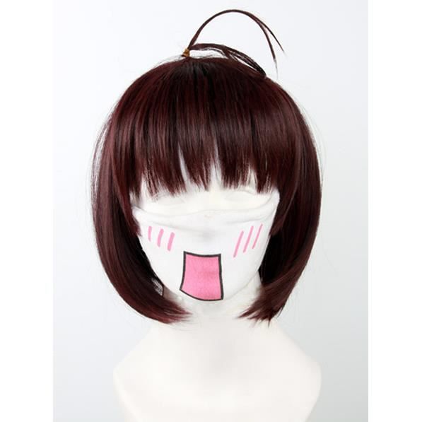 perruque cosplay rouge