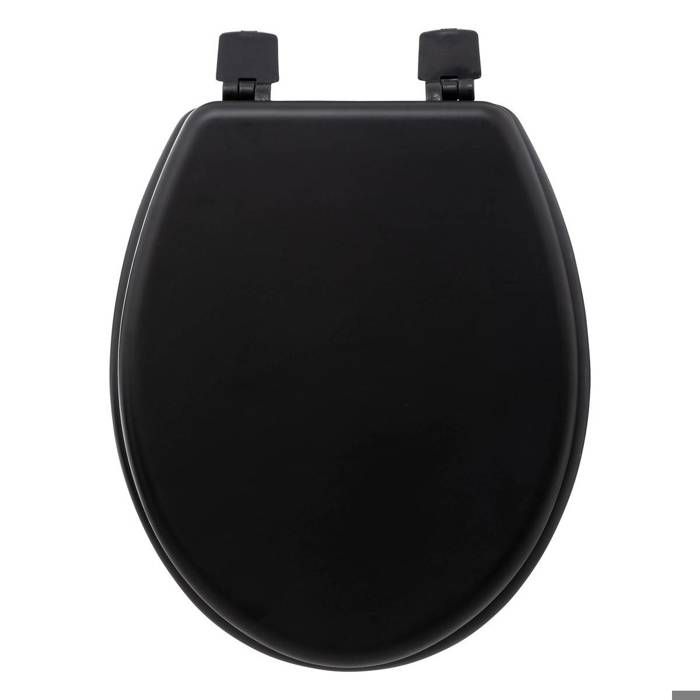 Abattant wc bois shop noir