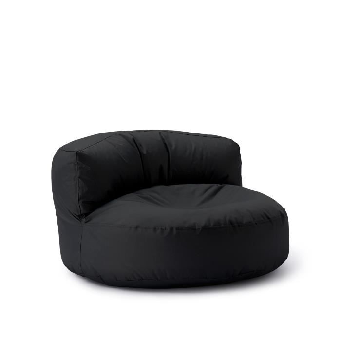 canapé pouf d'extérieur lumaland - noir - tissu - contemporain