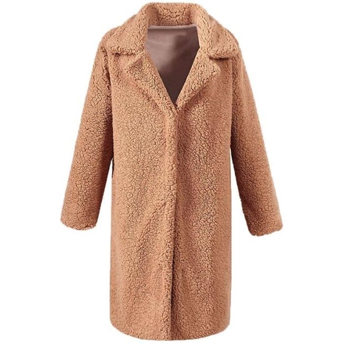 Manteau effet mouton long 2025