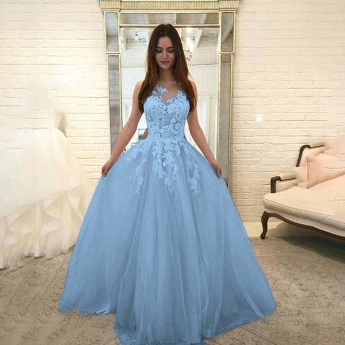 robe bleu mariage