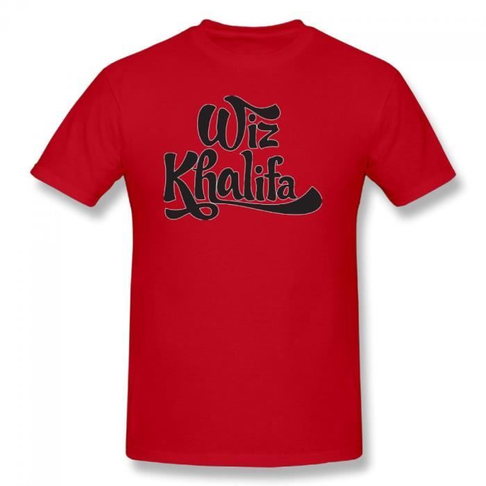 Wiz Khalifa Noir et Blanc Homme Unisexe T-shirt homme à manches courtes T-Shirt