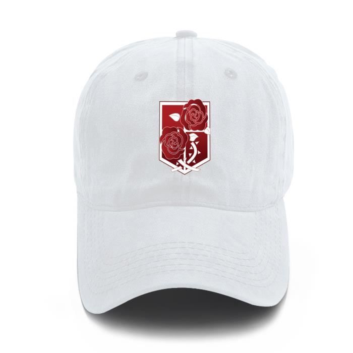 ZXXFR Unisexe Casquette de Baseball Anime Attaque sur Titan Black réglable Taille Casquettes de Sport Baseball Caps Sports et extérieur