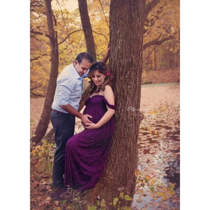 Robe Femme - de maternit?� longue - FR42ZHC 4_purple - Cdiscount Pr??t-?�-Porter