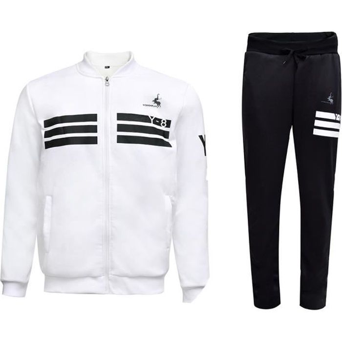 Veste Pantalon Surv tement Homme Ensemble de Marque Luxe Blouson