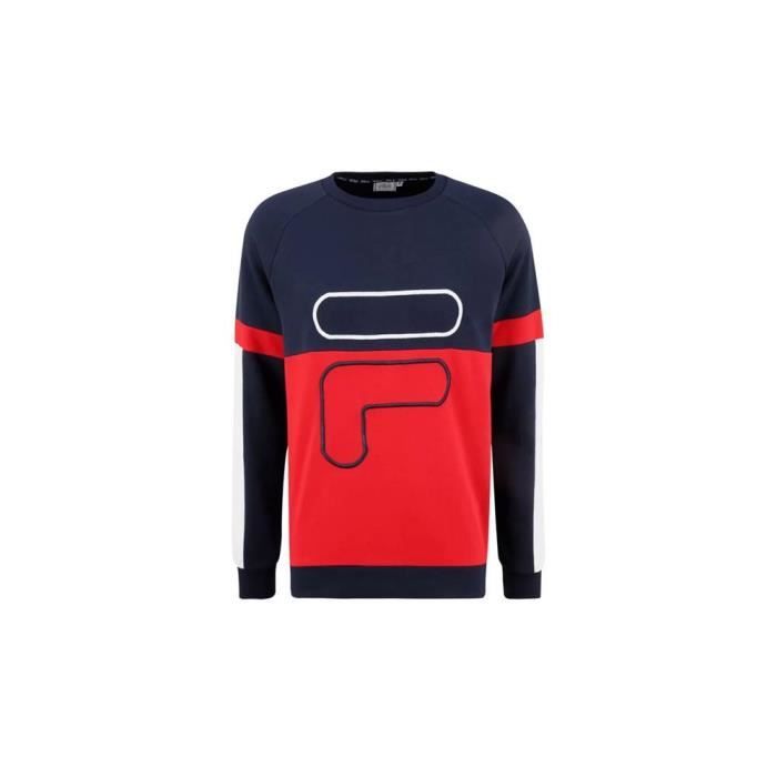 Sweat fila rouge homme discount