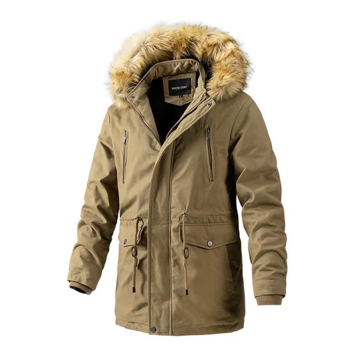Parka Homme Chaleureuse Parka Homme d automne d hiver Capuche