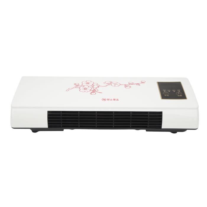 Ventilateur de Chauffage Mural combiné avec Télécommande, 1800 W, Fonction de Synchronisation 2 en 1, Ventilateur de Chauffage électrique à Double Usage et Chauffage D'espace