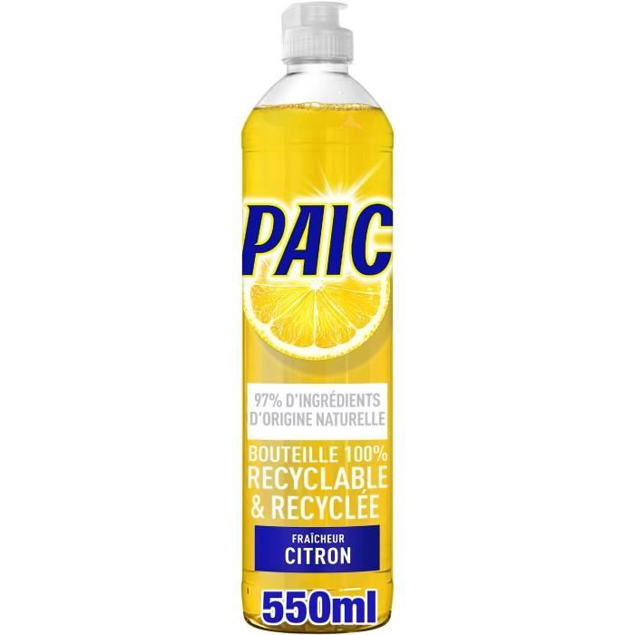 PAIC - Liquide Vaisselle Paic Citron Super Degraissant - Nettoie -  Degraisse - Elimine les mauvaises odeurs - 4X750ml - Cdiscount  Electroménager
