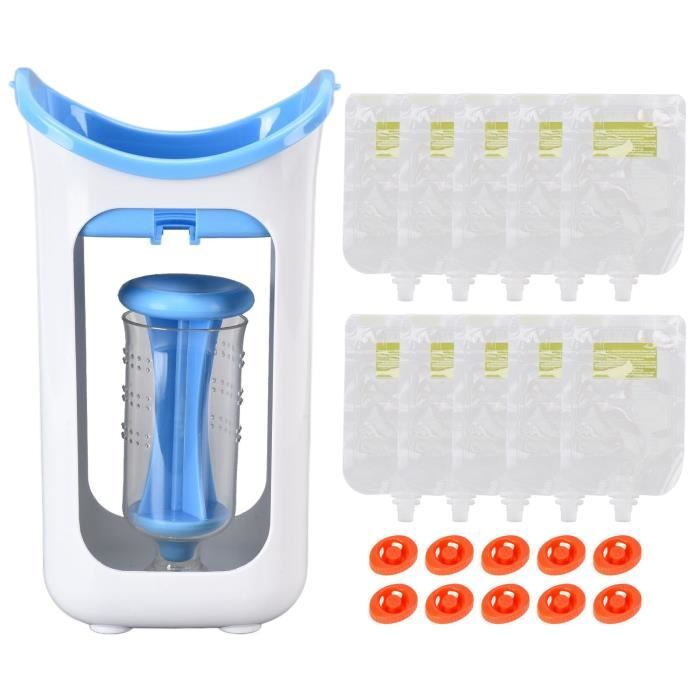 VINGVO Mangeoire à Fruits Fabricant De Sachets Alimentaires Pour Bébés PP ABS Réutilisables