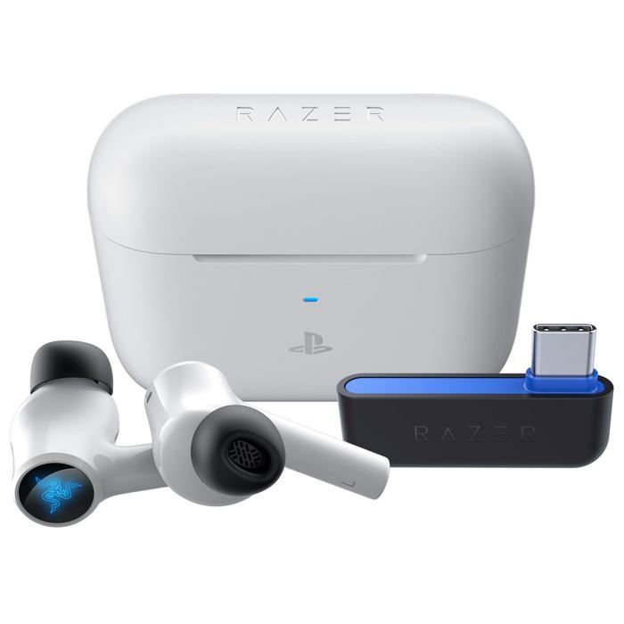 Casque gaming - RAZER - Hammerhead HyperSpeed - Sans fil - Réduction de bruit active - PS5 Casque gaming - RAZER - Hammerhead HyperSpeed - Sans fil - Réduction de bruit active - PS5