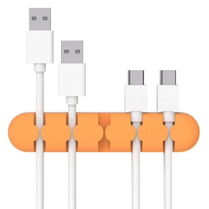 3 Enrouleurs De Câble Rétractables – Organisateur Cordons Téléphone/chargeur, Compact, 3 Couleurs, ABS