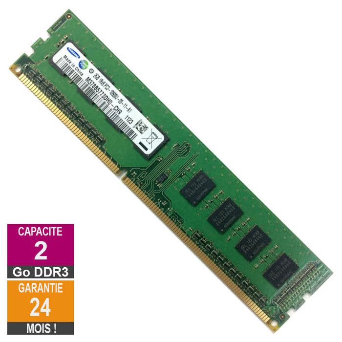 Samsung M378B5773DH0 CH9 2Go RAM DDR3 1333MHz - vue 2