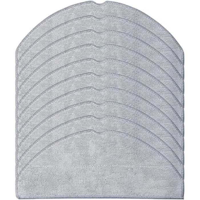 Serpillères De Rechange Pour Robot Aspirateur Lubluelu L20 - Lot De 4 Ou 10 Chiffons Microfibre Gris