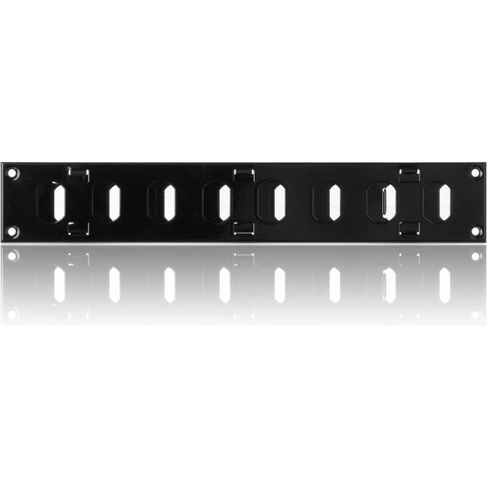 Grille De Ventilation Noire 17x37 Cm – Kratki, Avec Persienne Orientable