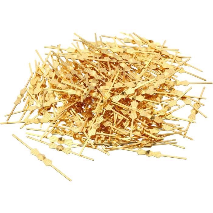 PATIKIL Lot De 200 Clips De Connecteur De Lustre, 45 Mm De Long, Broche De Rechange Pour Fixation De Lampes En Cristal, Plafonnier, Argenté
