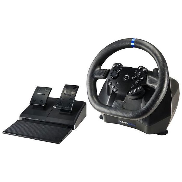 Superdrive - Volant de course SV950 avec pédalier et palettes de vitesses Xbox Serie X/S, Switch, PS4, Xbox One, PC