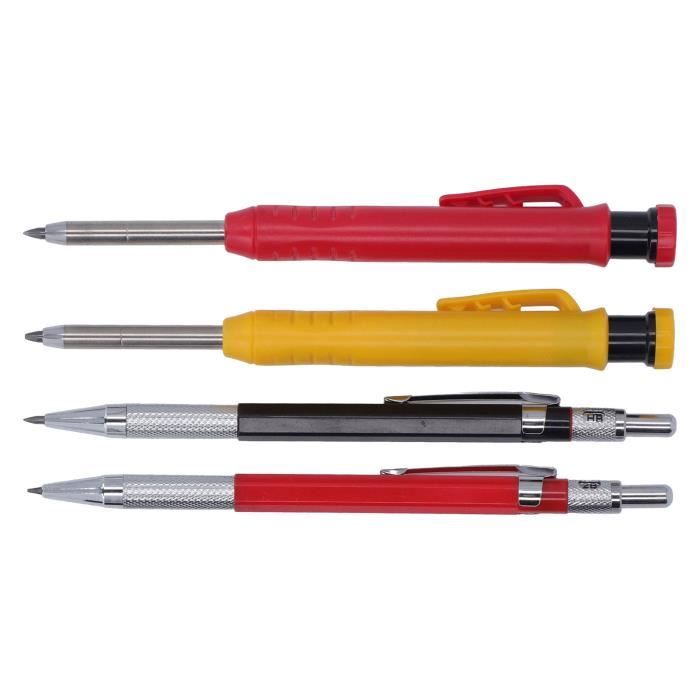 Recharges De Crayon De Charpentier 48 Pièces - Mines HB 2.8mm, Résistantes à L'eau, Pour Bois Et Construction