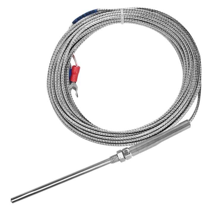 DEWIN Thermoelement,Thermokoppel voor Gashaard Universele Gas Thermokoppel Sensor M8 Schroefdraadverwarming voor Haardbarbecue-accessoires(600mm