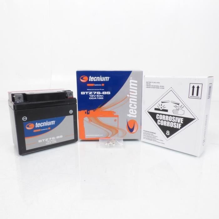 Batterie Moto YTZ7S 12V 7Ah - Prête à L'emploi - Pour Honda VT125C Shadow 2001-2006