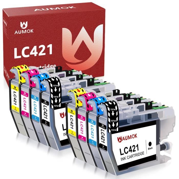 Lot De 3 Cartouches D'Encre Noire Compatibles BROTHER - Réf. LC421/LC421XL - Marque NOPAN-INK
